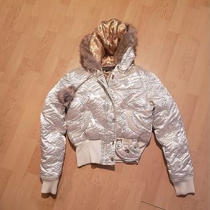 Gold and white jacket!